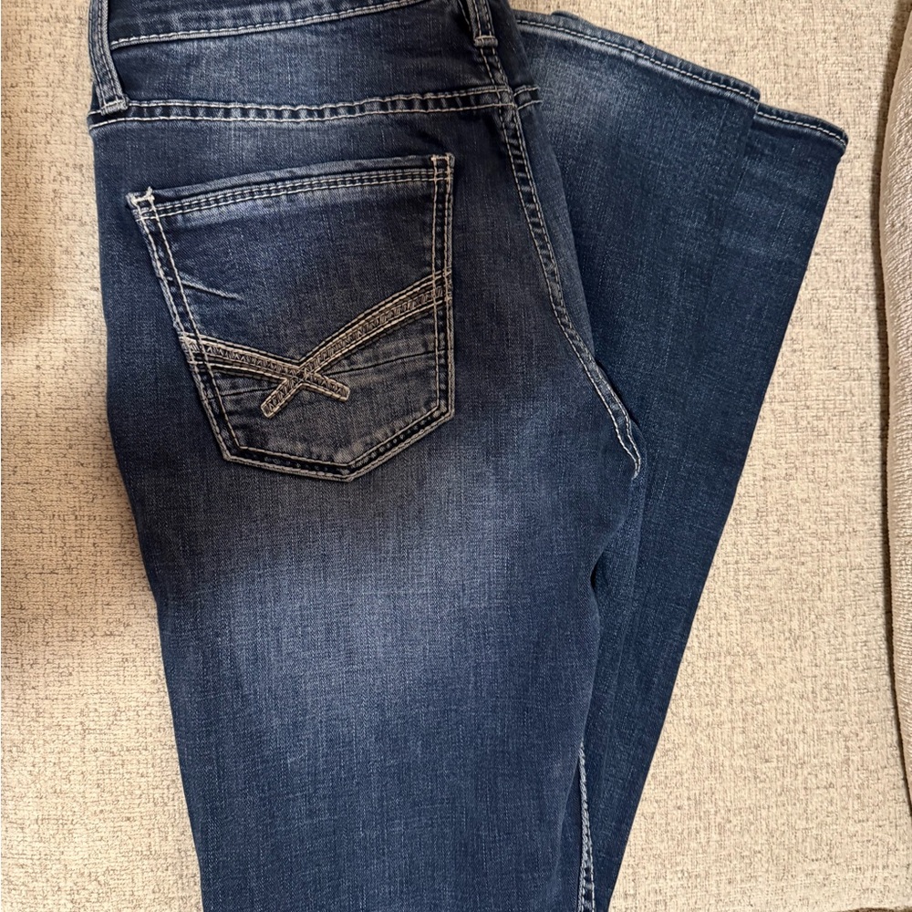 BKE Dark Blue Jake Straight Jeans